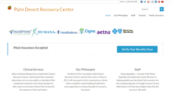 Desktop Screenshot of palmdesertrecoverycenter.com