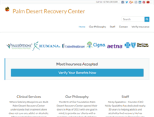 Tablet Screenshot of palmdesertrecoverycenter.com
